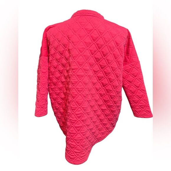 Tuckernuck Ally Swing Azalea Pink Quilted Sweatshirt XS/S - Picture 4 of 5